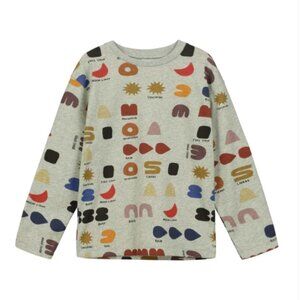 Beau Loves Long Sleeve Kids T-shirt 100% Organic Cotton Unisex Size 6-7